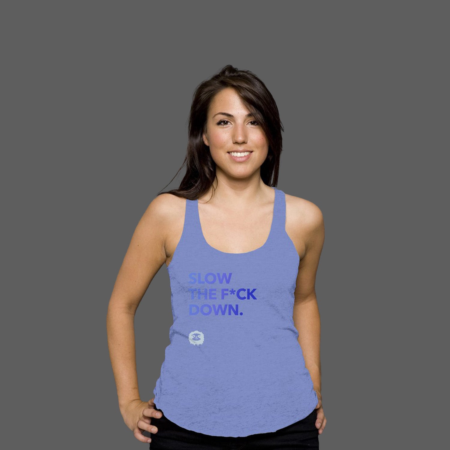 SLOW DOWN - RACERBACK TANK