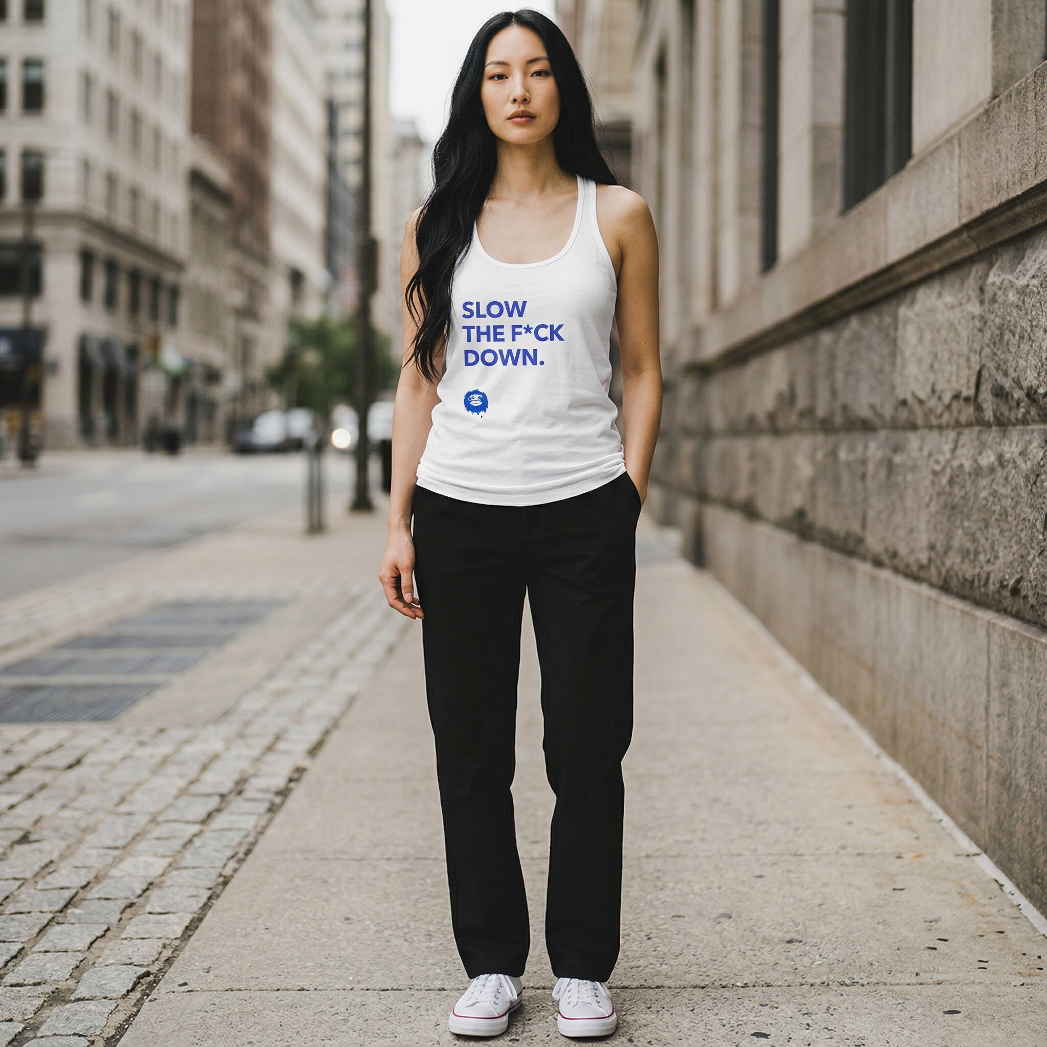 SLOW DOWN - RACERBACK TANK